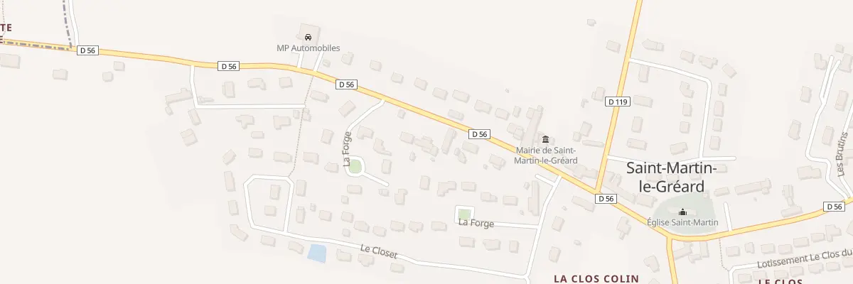 Plan du 64 Le Bourg à Saint-Martin-le-Gréard