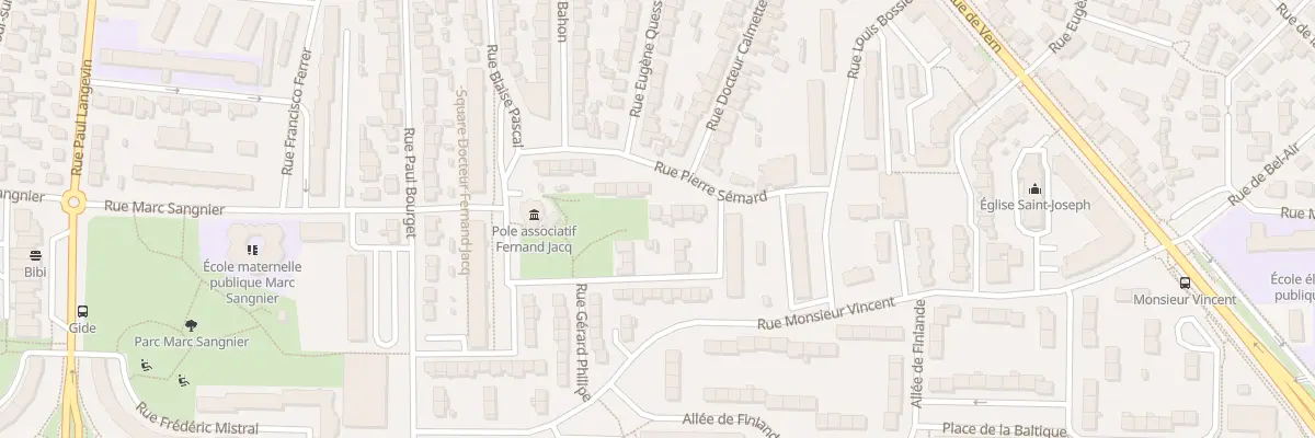 Plan du 22 Rue Pierre Sémard à Rennes