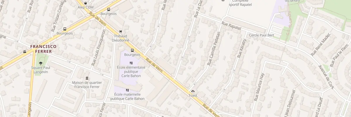 Plan du 5 Rue Le Dantec à Rennes