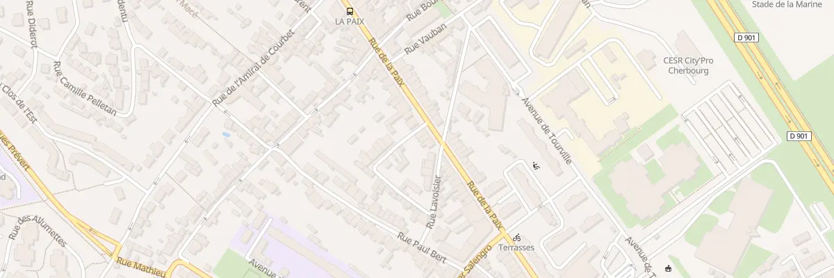Plan du 131 Rue de la Paix Equeurdreville à Cherbourg-en-Cotentin