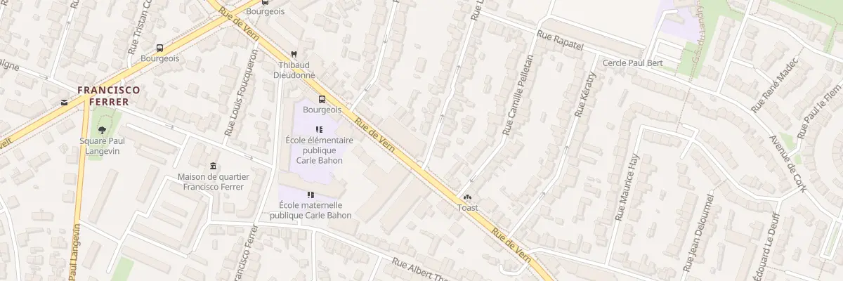 Plan du 1 Rue Le Dantec à Rennes