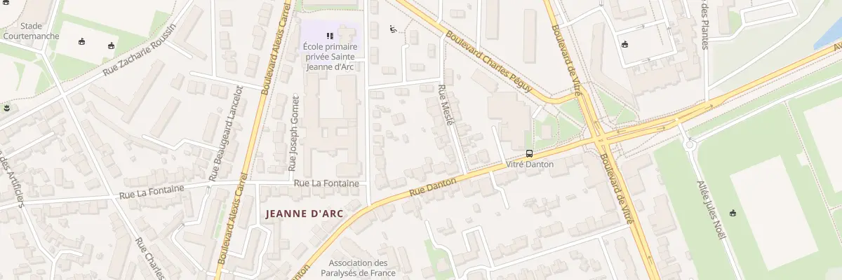 Plan du 61 Rue Danton à Rennes