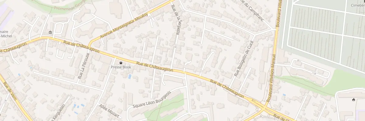 Plan du 57 Rue de Châteaugiron à Rennes