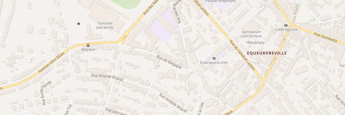 Plan du 50 Rue de Belgique à Cherbourg-en-Cotentin