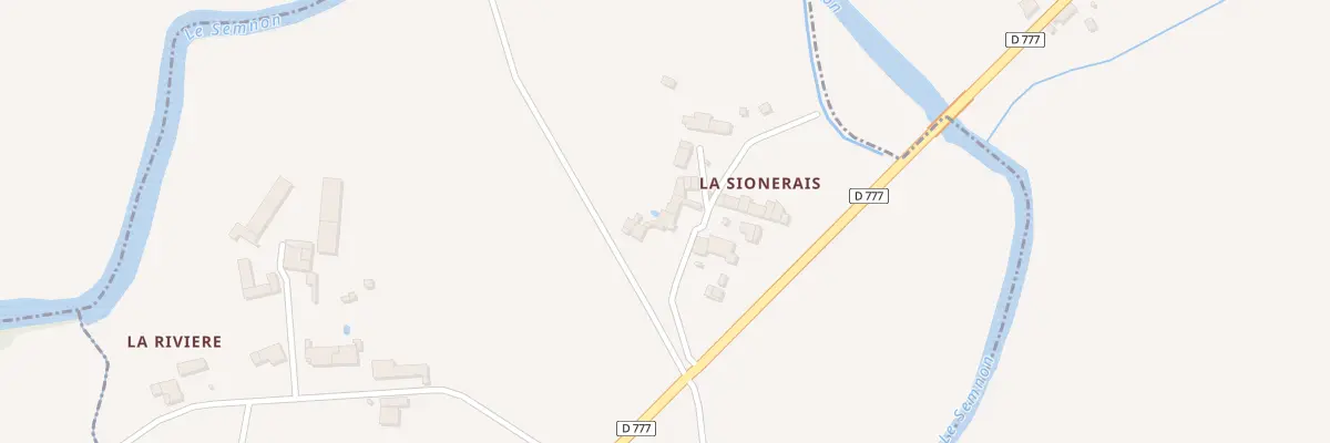 Plan du 1 La Sionerais à Bain-de-Bretagne