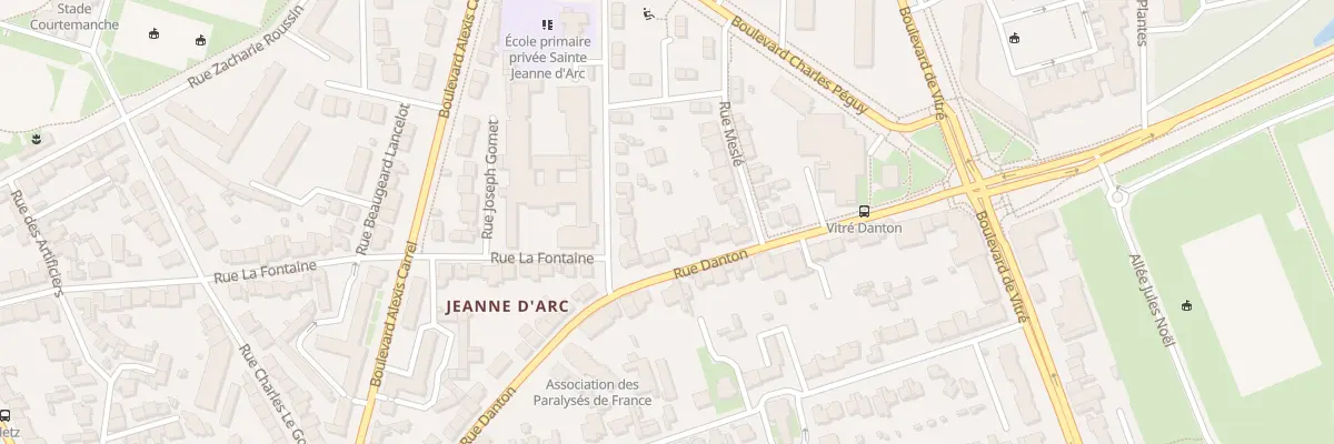 Plan du 57 Rue Danton à Rennes