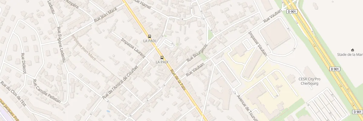 Plan du 5 Rue Bourgeois à Cherbourg-en-Cotentin
