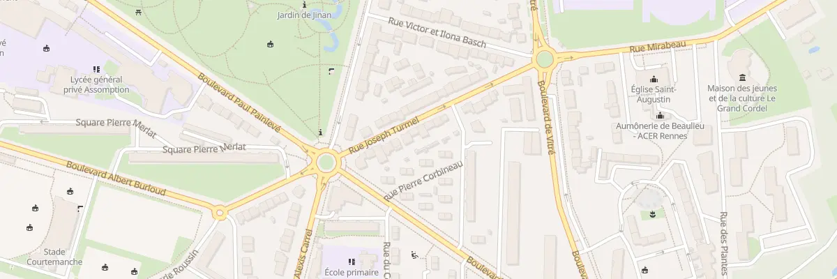 Plan du 14 Rue Joseph Turmel à Rennes