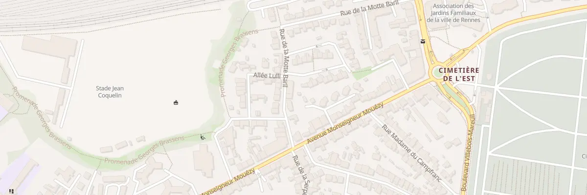 Plan du 10 Rue de la Motte Baril à Rennes