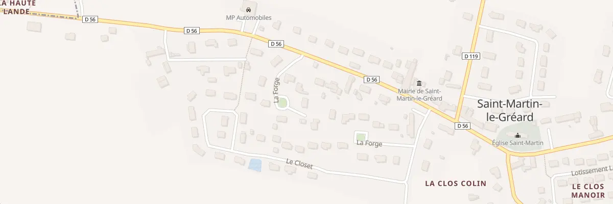 Plan du 76 Le Bourg à Saint-Martin-le-Gréard