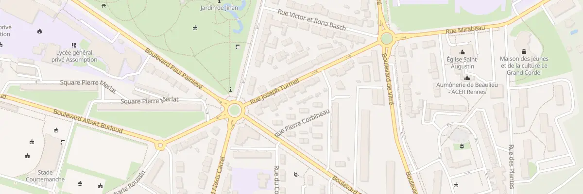Plan du 12 Rue Joseph Turmel à Rennes