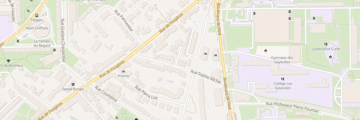 Plan du 17 Rue Sophie Michel à Rennes