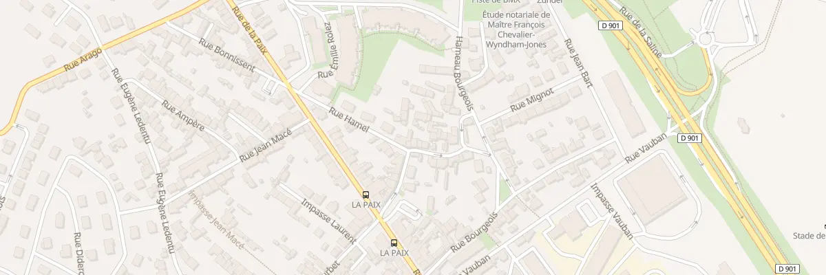 Plan du 19 Rue Baubigny à Cherbourg-en-Cotentin