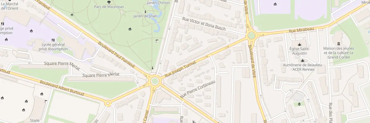 Plan du 11 Rue Joseph Turmel à Rennes