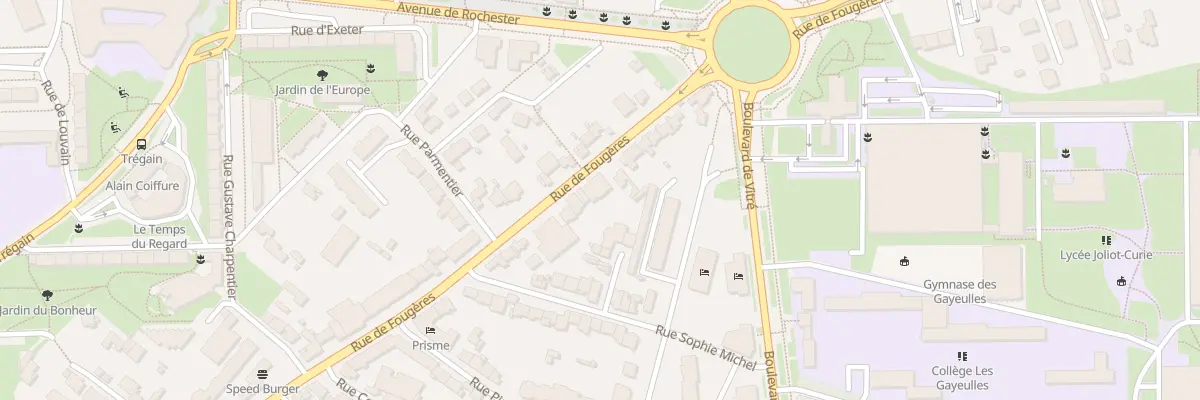 Plan du 224 Rue de Fougères à Rennes