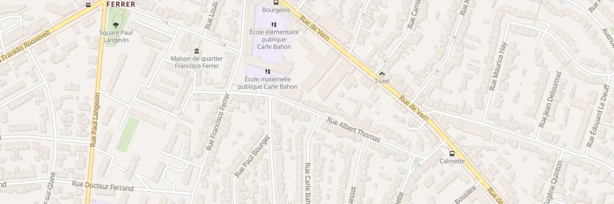 Plan du 40 Rue Albert Thomas à Rennes