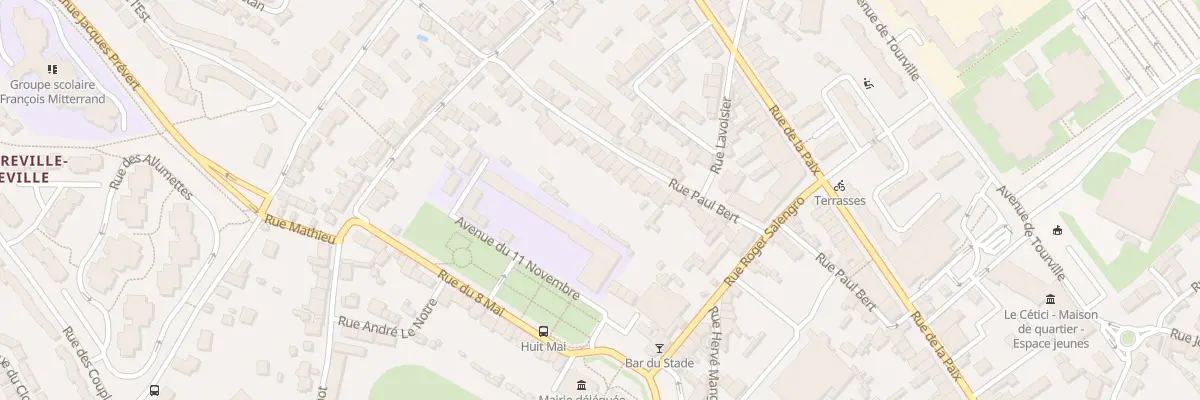 Plan du 61 Rue Paul Bert à Cherbourg-en-Cotentin