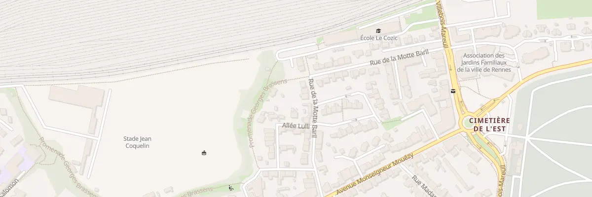 Plan du 21T Rue de la Motte Baril à Rennes