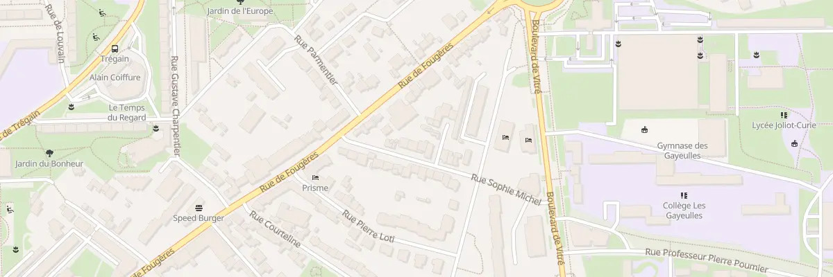 Plan du 11 Rue Sophie Michel à Rennes