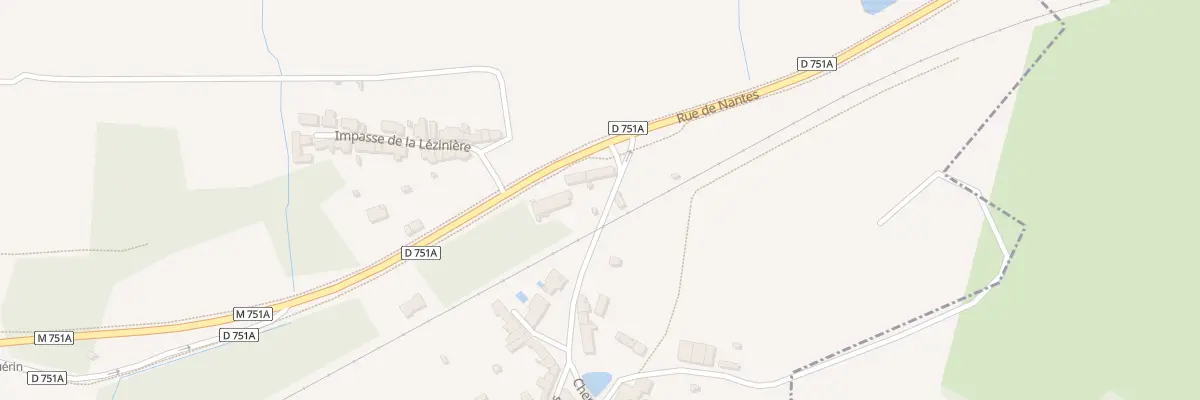 Plan du 5639 Rte de la Barcalais à Bouaye