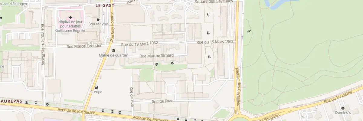 Plan du 36 Rue Marthe Simard à Rennes