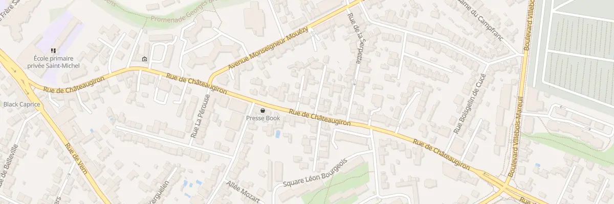 Plan du 47A Rue de Châteaugiron à Rennes