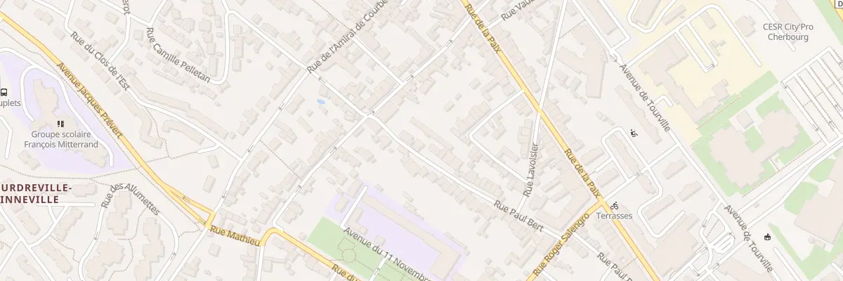 Plan du 80 Rue Paul Bert à Cherbourg-en-Cotentin