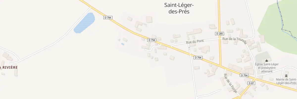 Plan du 5017 La Rue du Pont à Saint-Léger-des-Prés