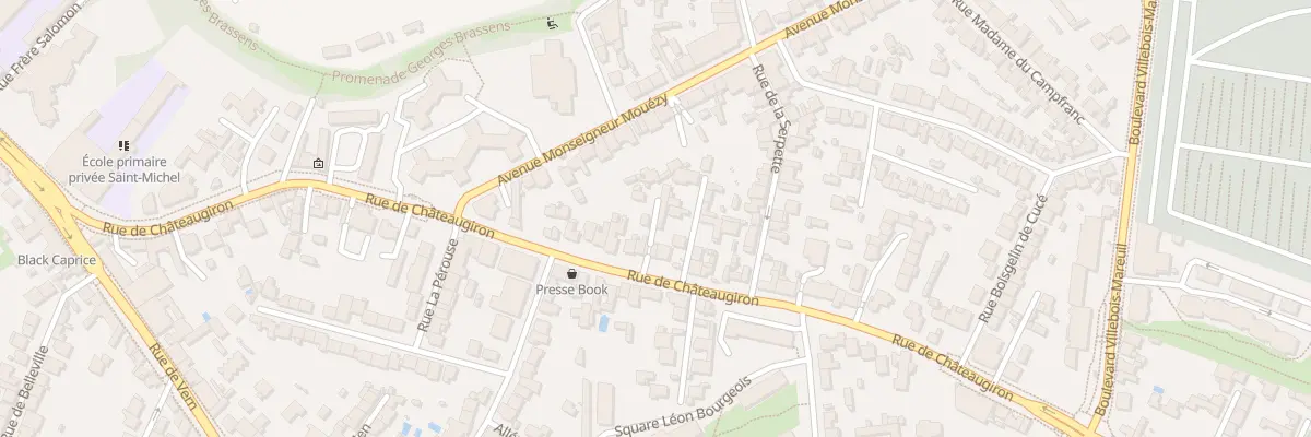 Plan du 45 Rue de Châteaugiron à Rennes
