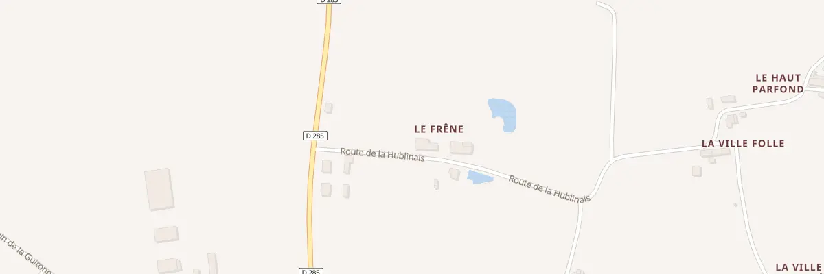 Plan du 5250 Le Frene à La Boussac