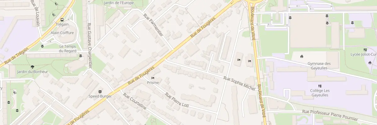 Plan du 7 Rue Sophie Michel à Rennes