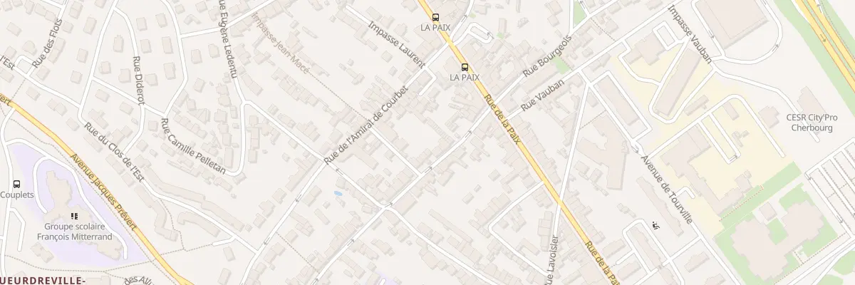Plan du 20 Rue Carnot - Equeurdreville à Cherbourg-en-Cotentin