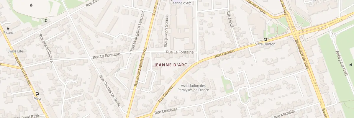 Plan du 60B Rue La Fontaine à Rennes
