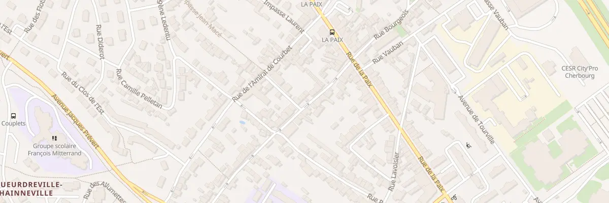 Plan du 26 Rue Carnot - Equeurdreville à Cherbourg-en-Cotentin