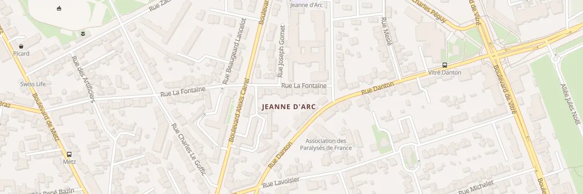 Plan du 60 Rue La Fontaine à Rennes
