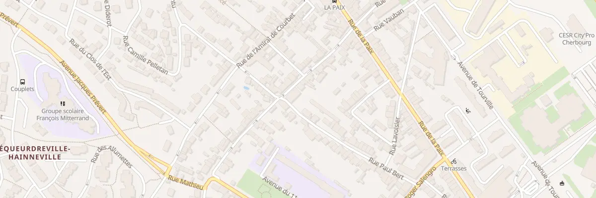 Plan du 33 Rue Carnot - Equeurdreville à Cherbourg-en-Cotentin