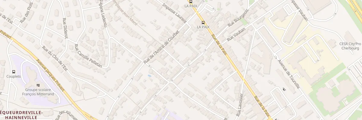 Plan du 28 Rue Carnot - Equeurdreville à Cherbourg-en-Cotentin