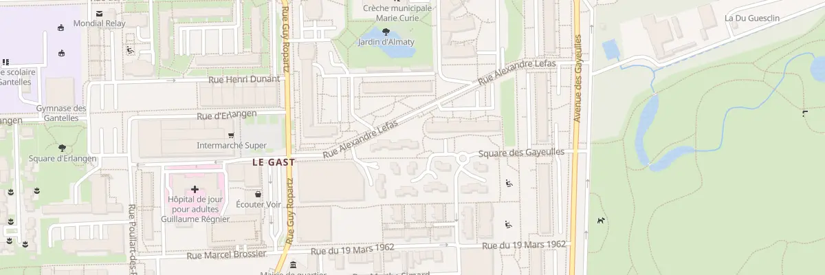 Plan du 18 Rue Alexandre Lefas à Rennes