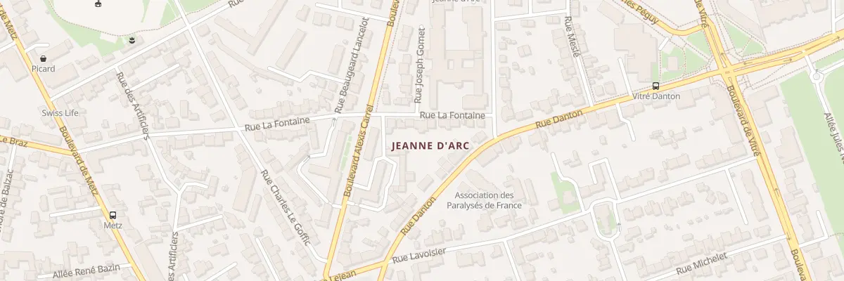 Plan du 58 Rue La Fontaine à Rennes