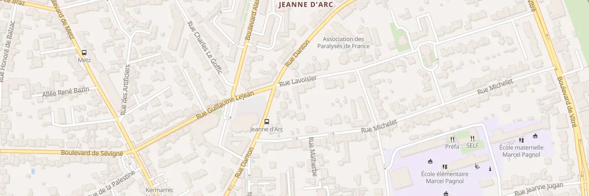 Plan du 4 Rue Lavoisier à Rennes