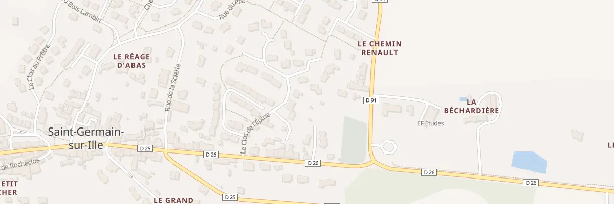 Plan du 3 Rue du Clos de l’Epine à Saint-Germain-sur-Ille