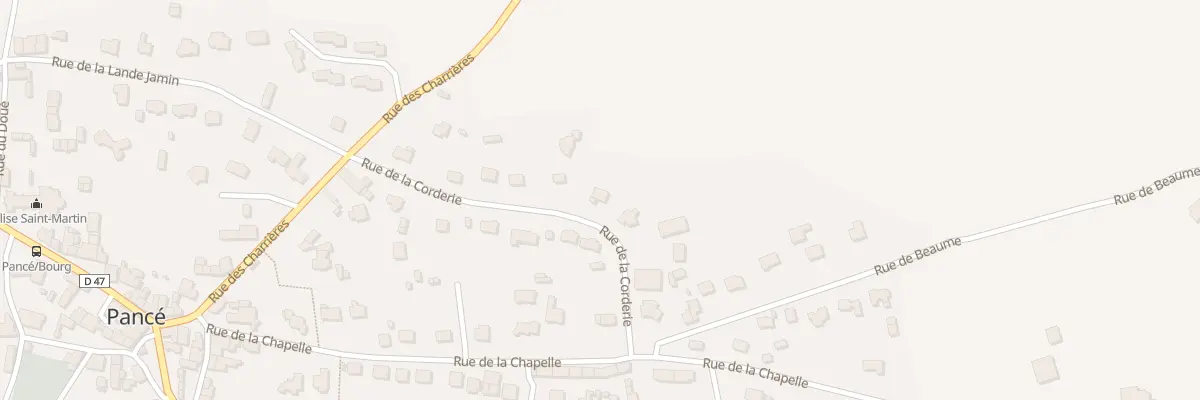 Plan du 11 Rue de la Corderie à Pancé
