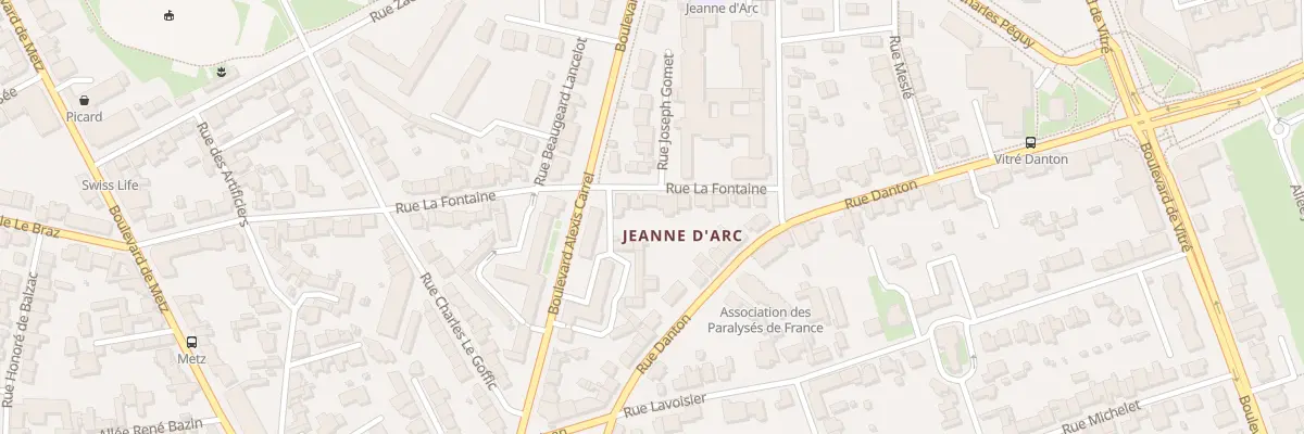 Plan du 56 Rue La Fontaine à Rennes