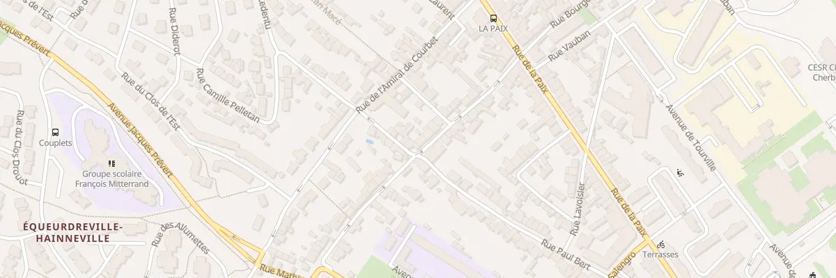 Plan du 36 Rue Carnot - Equeurdreville à Cherbourg-en-Cotentin
