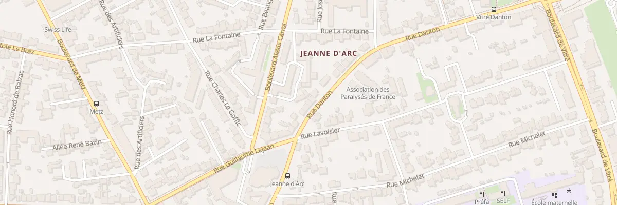 Plan du 31 Rue Danton à Rennes