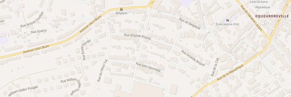 Plan du 25 Rue Paul Doumer - Equeurdrevil à Cherbourg-en-Cotentin