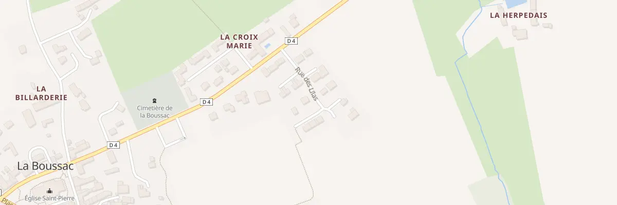 Plan du 16 Rue des Lilas à La Boussac