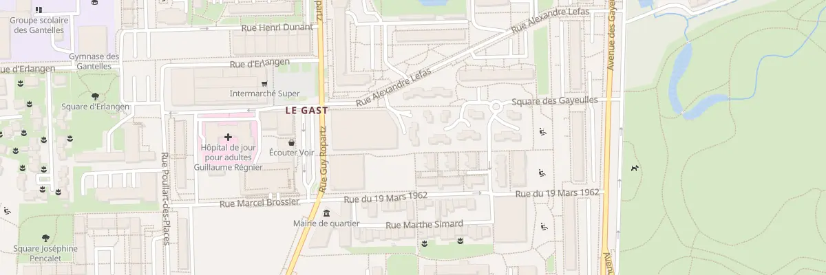 Plan du 6 Sq Alexandre Lefas à Rennes