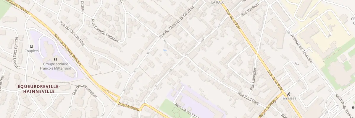 Plan du 44 Rue Carnot - Equeurdreville à Cherbourg-en-Cotentin