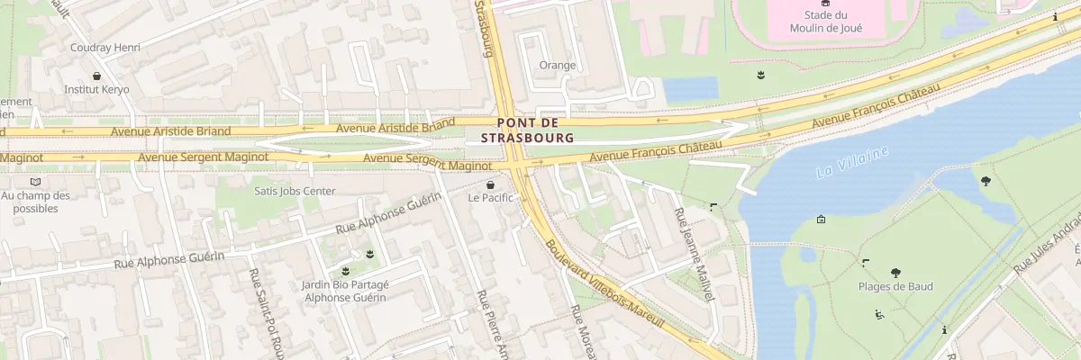 Plan du 1 Bd Villebois-Mareuil à Rennes